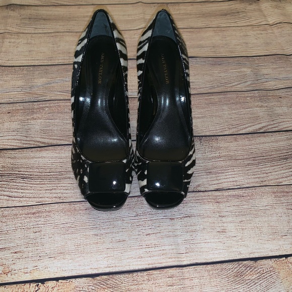 Ann Taylor Size 7 Platform open toe pumps - Picture 6 of 8